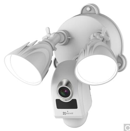 萤石 LC1庭院灯摄像机 日夜高清摄像头 双LED灯 PIR人体感应 主动防御 双向语音对讲 海康威视-智能安防品牌