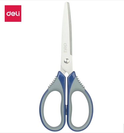 得力(deli)170mm中号不锈钢办公剪刀