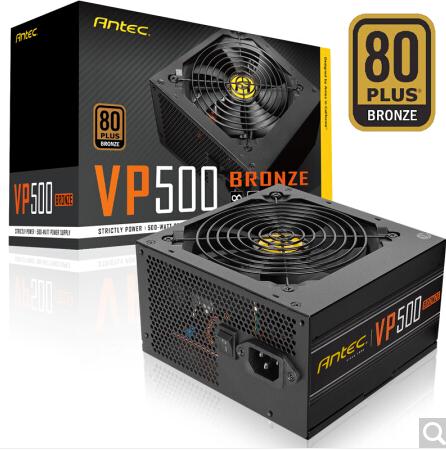 安钛克(Antec)VP500铜牌 台式机电脑主机机箱电源500W