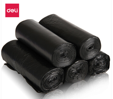 得力(deli)5卷(150只)办公生活垃圾袋45*55cm 